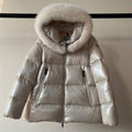 Moncler G20911A Women's Ecrins Short Down White 88628 - 1 - View 1