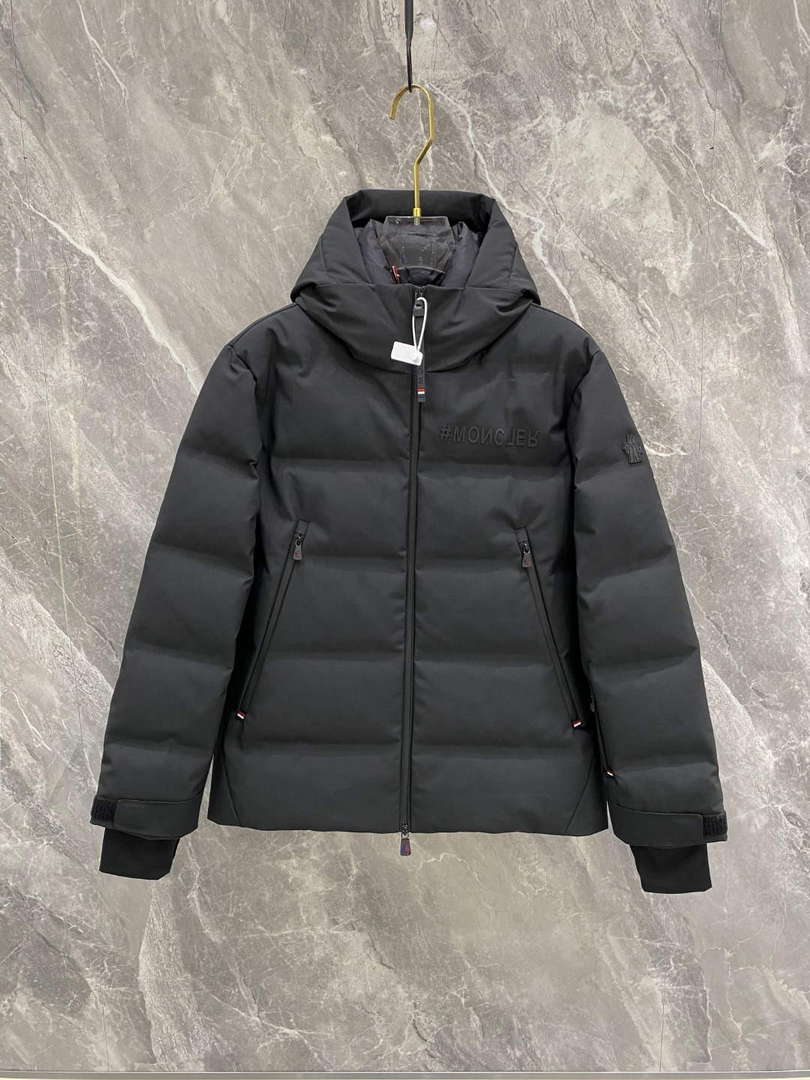 Moncler H20971A Fellberg Short Down Jacket Black M68731 - 1 - View 1