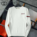 Moncler Men's H10919C00021 Designer Logo Wool Blend Cardigans Sweater M70014 - M / White - View 1