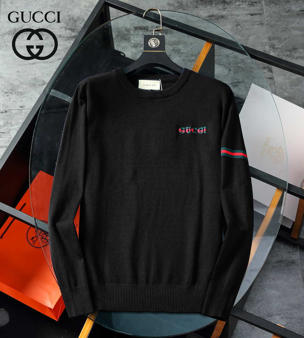 Moncler Men's H10919C00021 Designer Logo Wool Blend Cardigans Sweater M70014