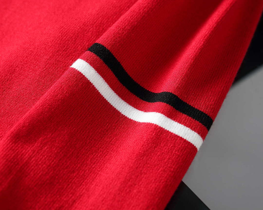 Moncler Men's H10919C00021 Designer Logo Wool Blend Cardigans Sweater M70016