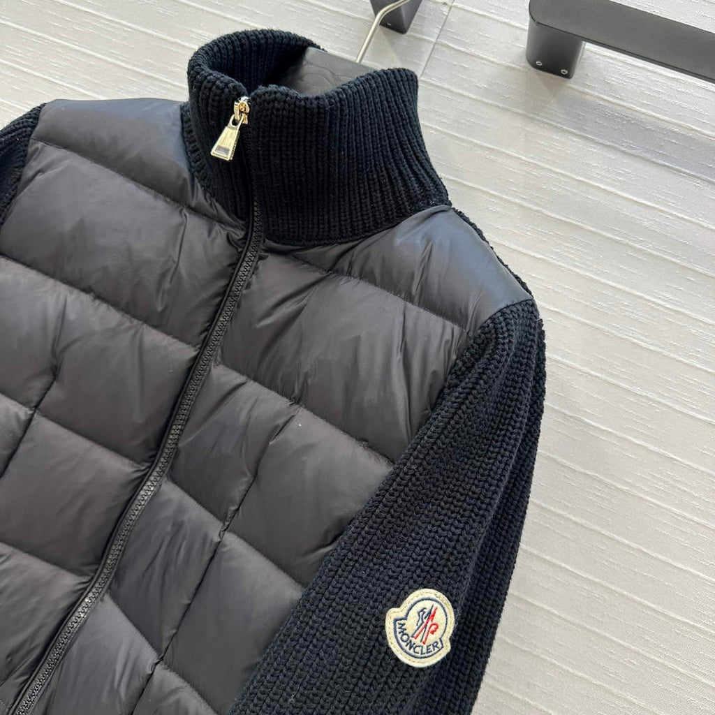 Moncler Women Knitted patchwork  Down Jacket M66012