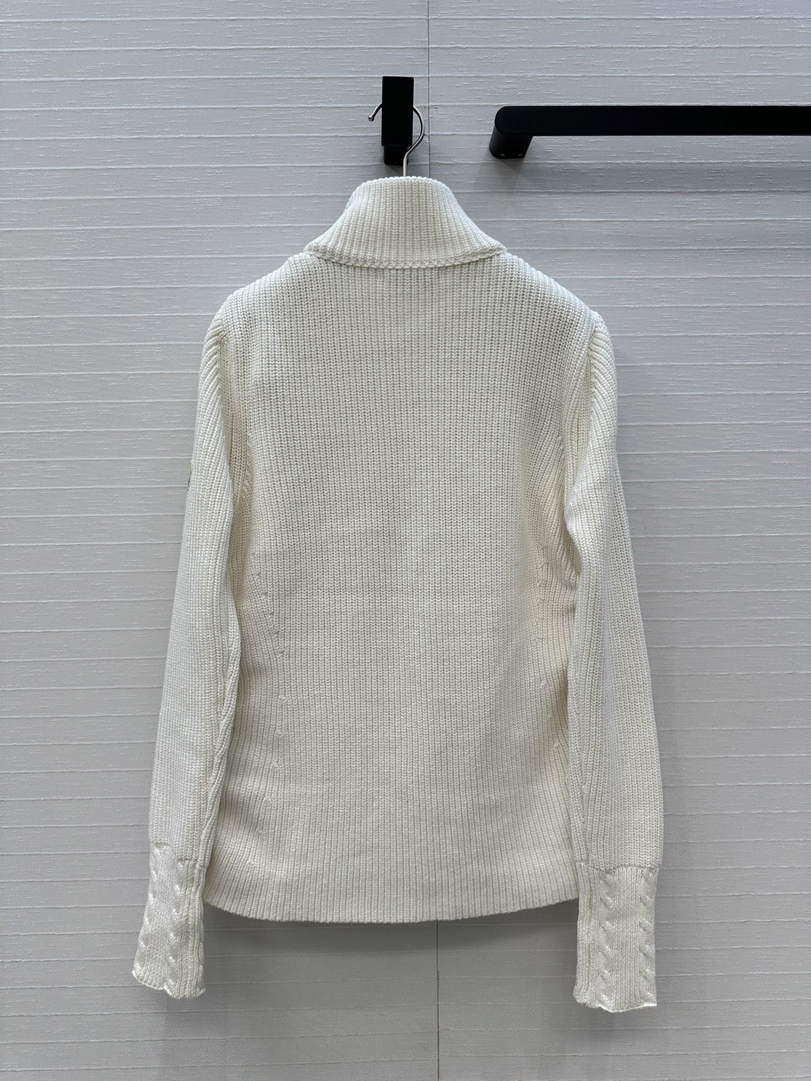 Moncler Women Knitted patchwork  Down Jacket M66013