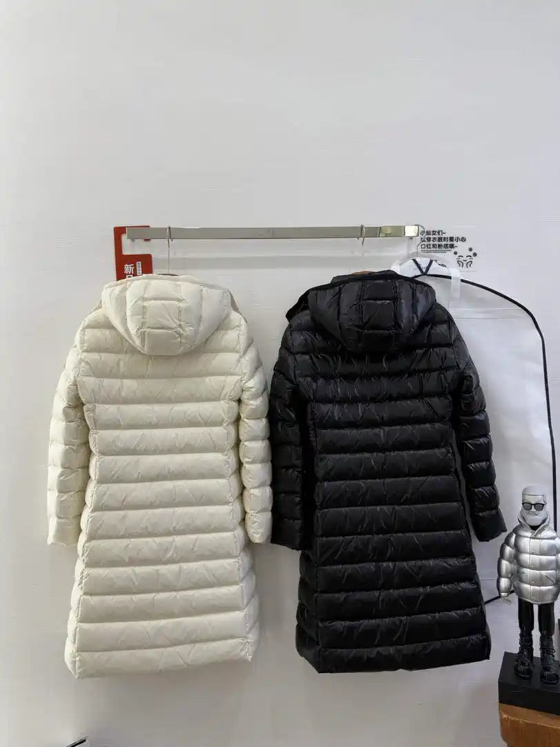 Moncler Women Matte nylon fabric Long Down Jacket M66027