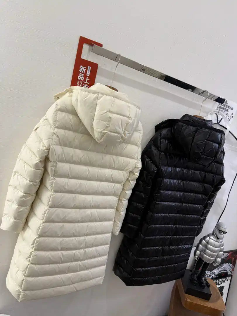 Moncler Women Matte nylon fabric Long Down Jacket M66027