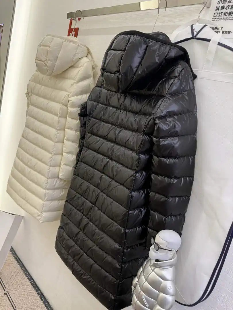 Moncler Women Matte nylon fabric Long Down Jacket M66027