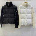 Moncler Women Men TRICOT patchwork  Down Jacket M66025