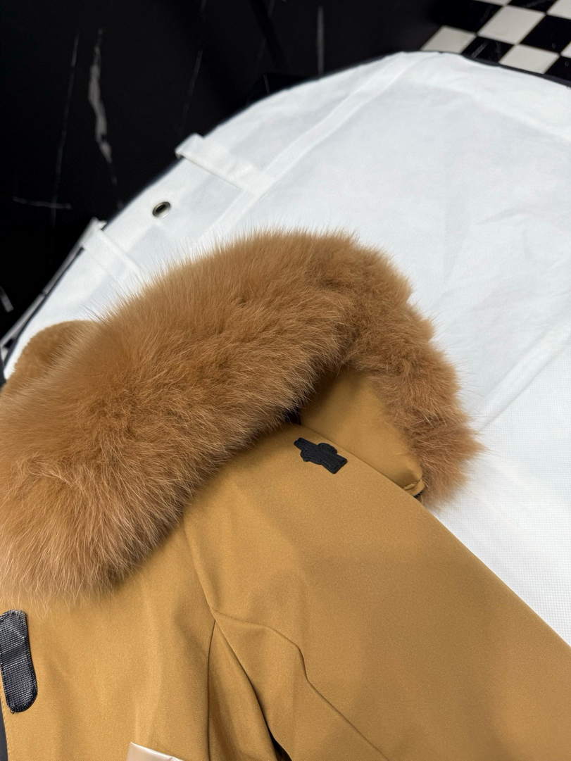 Moncler Women Shawl fur collar ski suit Down Jacket M66017