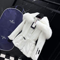 Moncler Women Shawl fur collar ski suit Down Jacket M66018