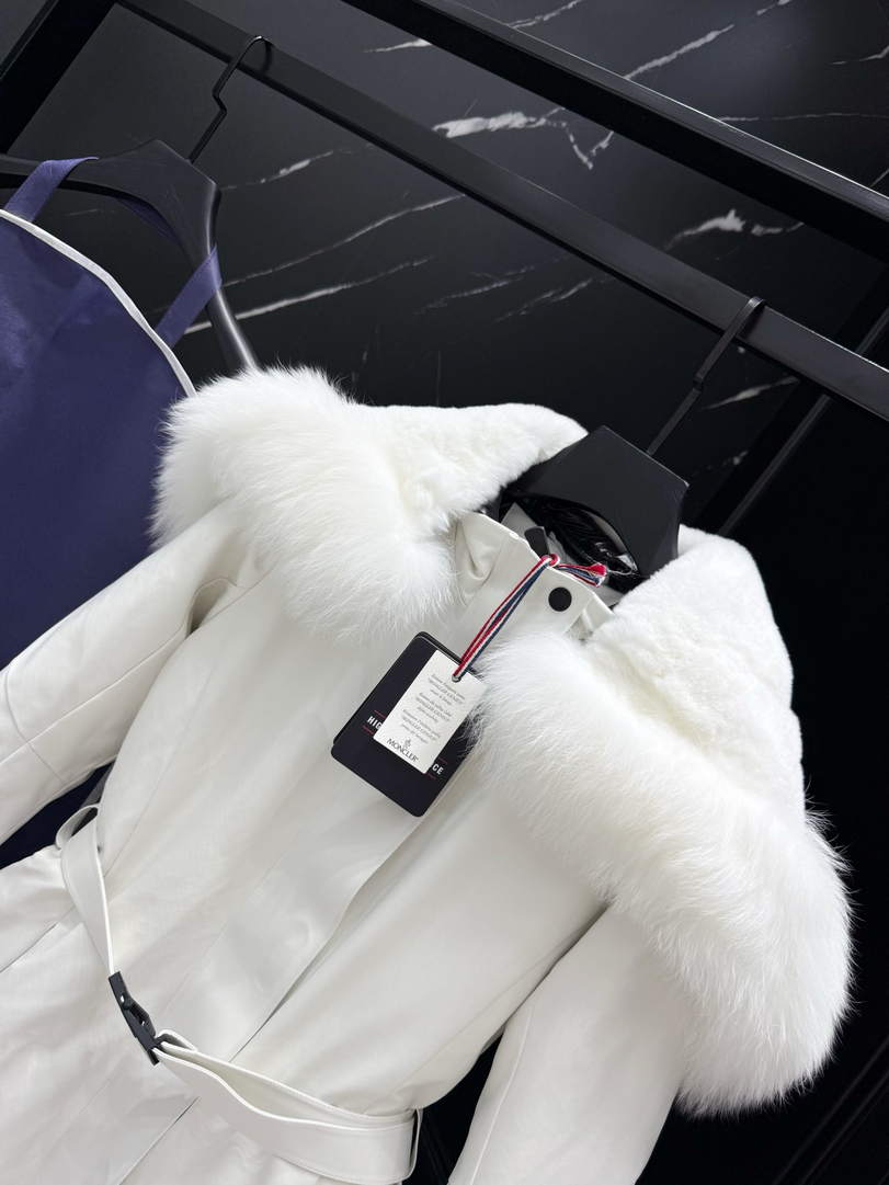 Moncler Women Shawl fur collar ski suit Down Jacket M66018