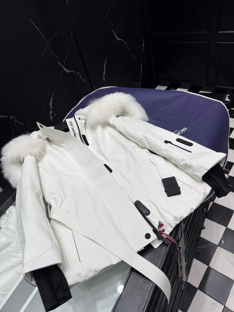 Moncler Women Shawl fur collar ski suit Down Jacket M66018