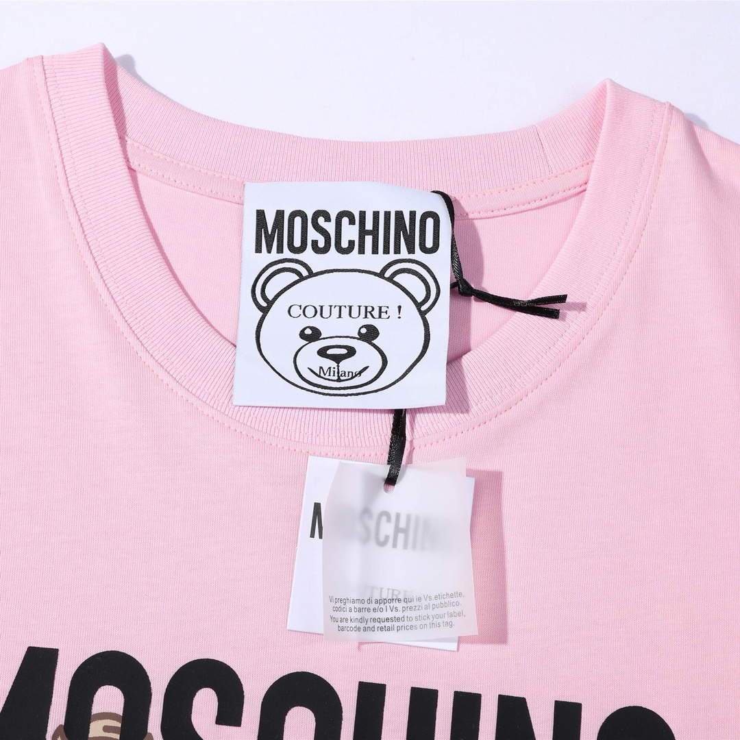 Moschino Women's T-Shirts Designer Clothing Pink 38090