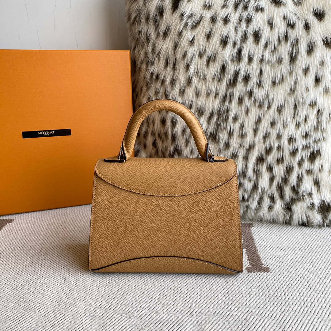 Moynat MC8L7V Light Brown Poudre Gabrielle BB Silver Hardware Mt1005 - Default Title - View 2