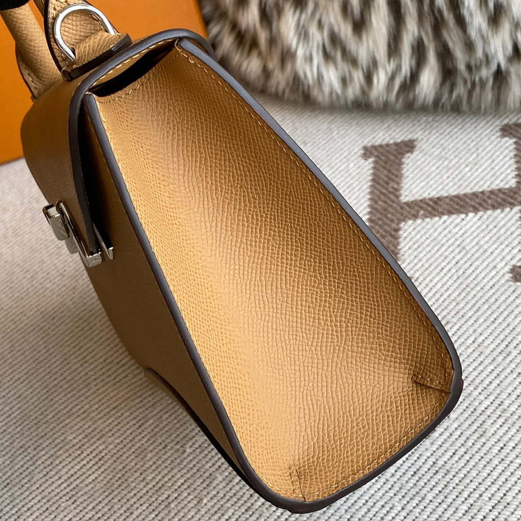 Moynat MC8L7V Light Brown Poudre Gabrielle BB Silver Hardware Mt1005