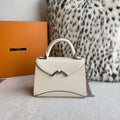 Moynat MC8L7V White Poudre Gabrielle BB Silver Hardware Mt1001