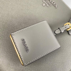 Prada 1BA155 Monochrome medium Saffiano bag Slate Gray - Default Title - View 6