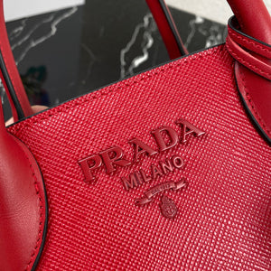 Prada 1BA269 Saffiano Leather Prada Monochrome Bag Red - Default Title - View 4