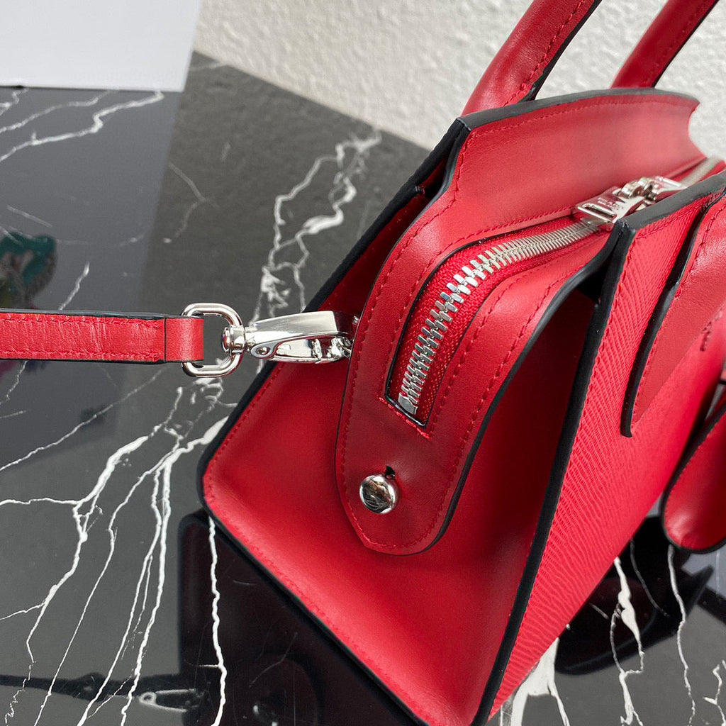 Prada 1BA269 Saffiano Leather Prada Monochrome Bag Red