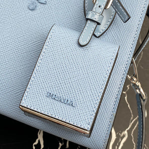 Prada 1BA269 Saffiano Leather Prada Monochrome Bag Blue - Default Title - View 7