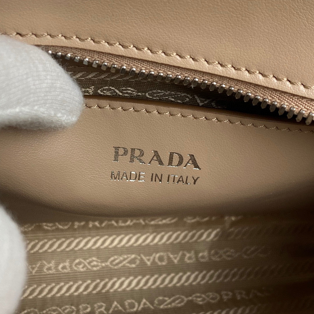Prada 1BA269 Small Prada Kristen Saffiano bag Gray - Default Title - View 9