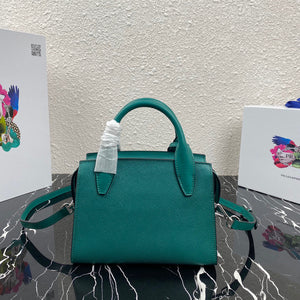 Prada 1BA269 Small Prada Kristen Saffiano bag Green - Default Title - View 2