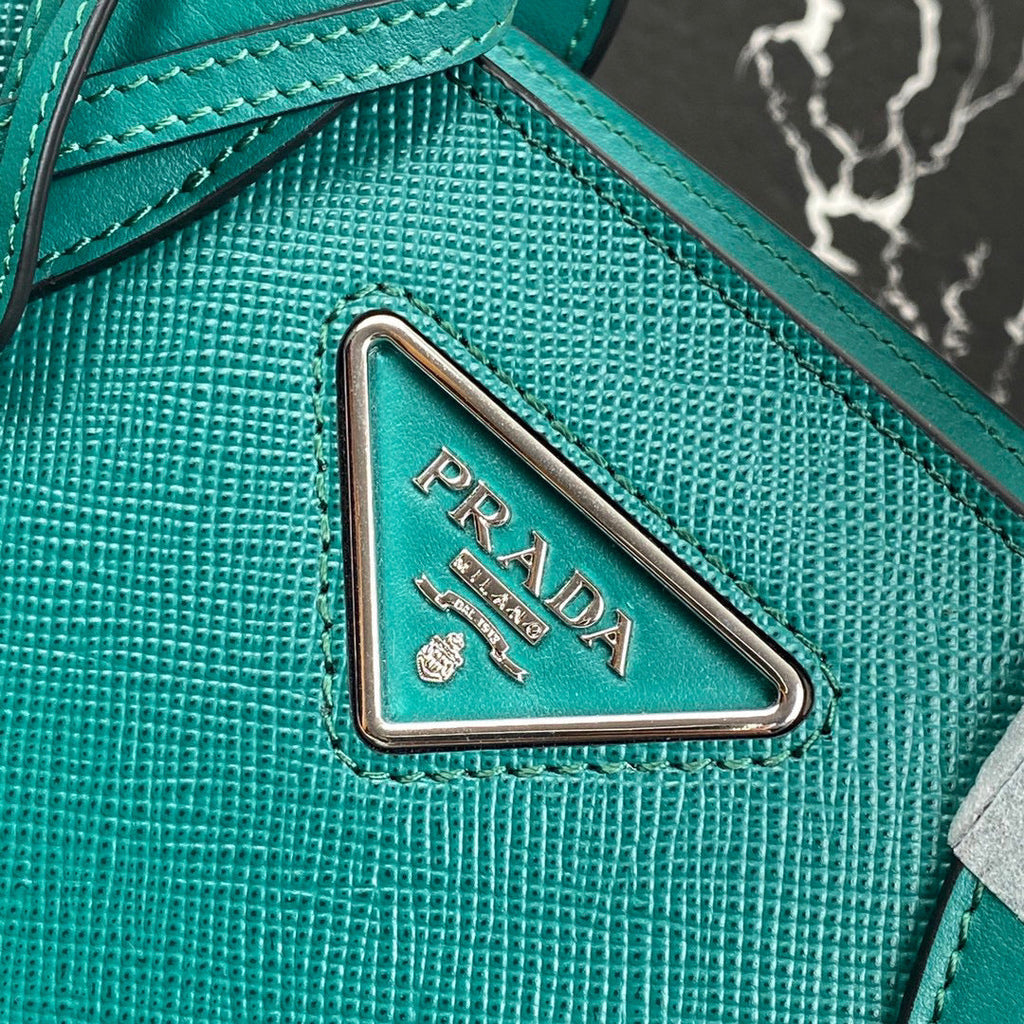 Prada 1BA269 Small Prada Kristen Saffiano bag Green