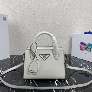 Prada 1BA269 Small Prada Kristen Saffiano bag White - Default Title - View 1