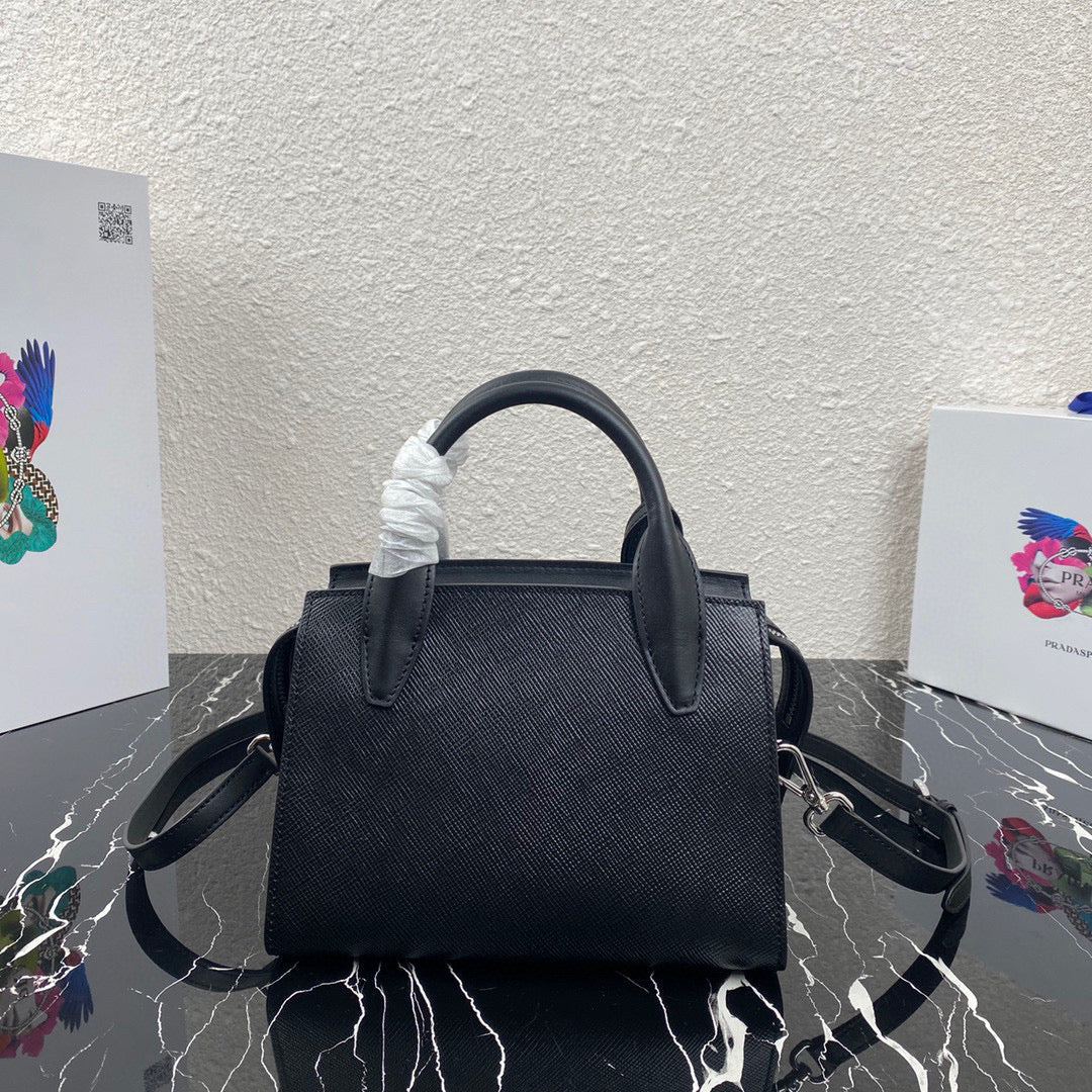 Prada 1BA269 Small Prada Kristen Saffiano bag Black - Default Title - View 2