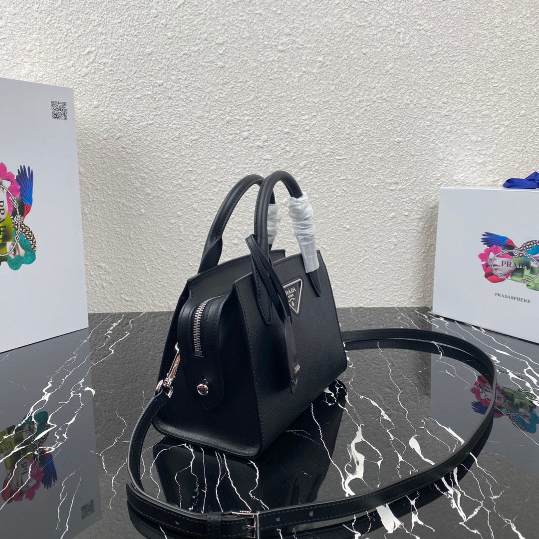 Prada 1BA269 Small Prada Kristen Saffiano bag Black