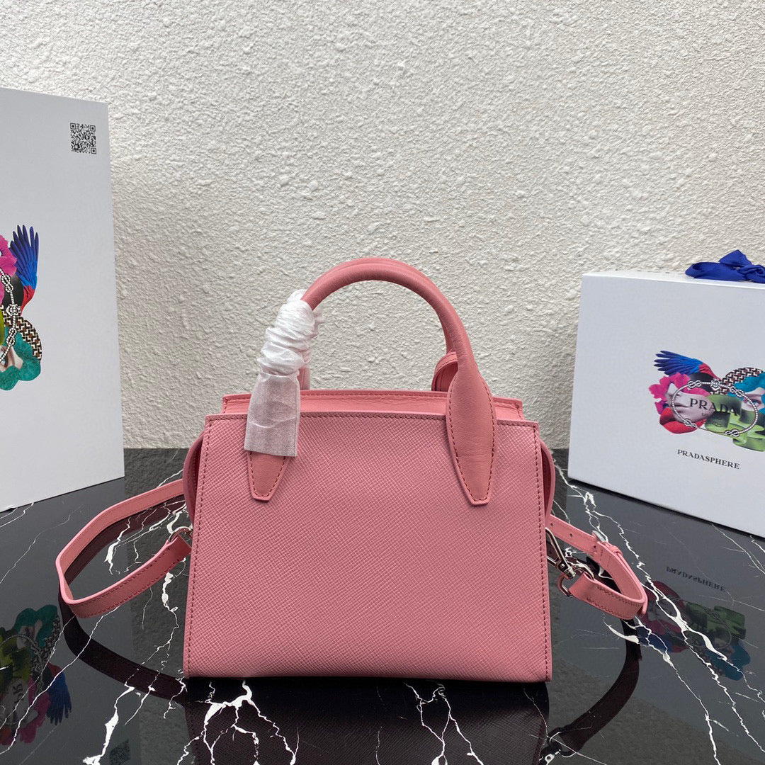 Prada 1BA269 Small Prada Kristen Saffiano bag Pink - Default Title - View 2