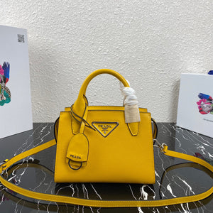 Prada 1BA269 Small Prada Kristen Saffiano bag Yellow - Default Title - View 1