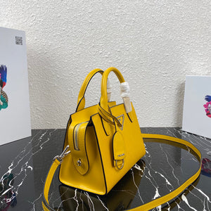 Prada 1BA269 Small Prada Kristen Saffiano bag Yellow - Default Title - View 3
