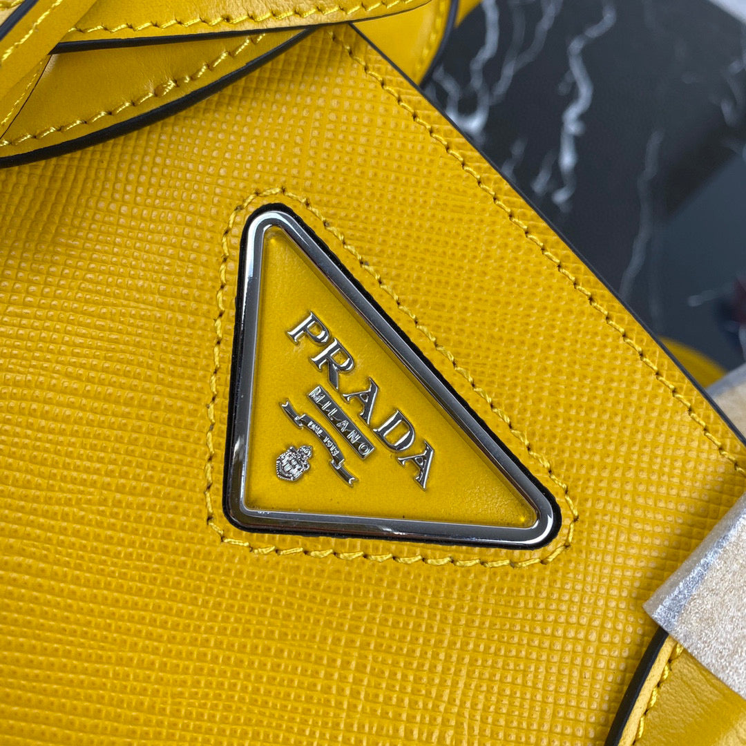 Prada 1BA269 Small Prada Kristen Saffiano bag Yellow - Default Title - View 4