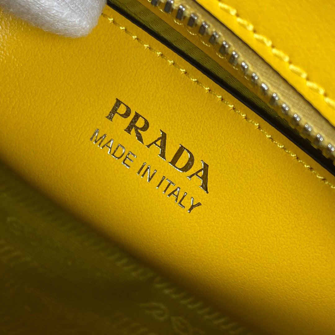 Prada 1BA269 Small Prada Kristen Saffiano bag Yellow - Default Title - View 9