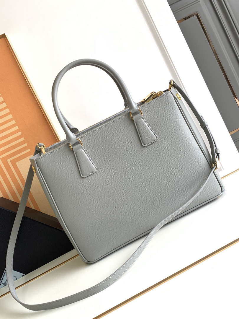 Prada 1BA274 Large Prada Galleria Saffiano leather bag Gray