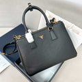 Prada 1BA274 Large Prada Smooth leather bag Black