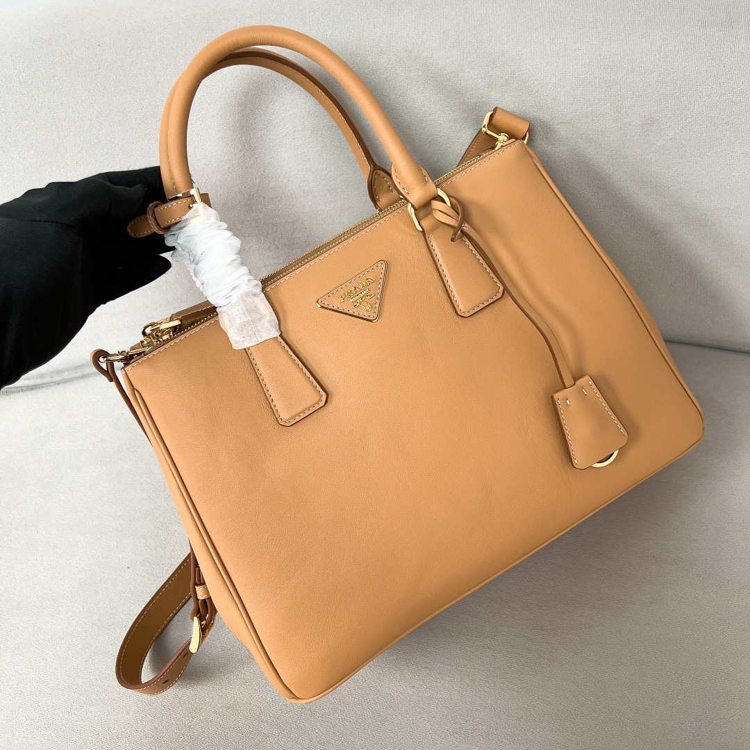 Prada 1BA274 Large Prada Smooth leather bag Apricot