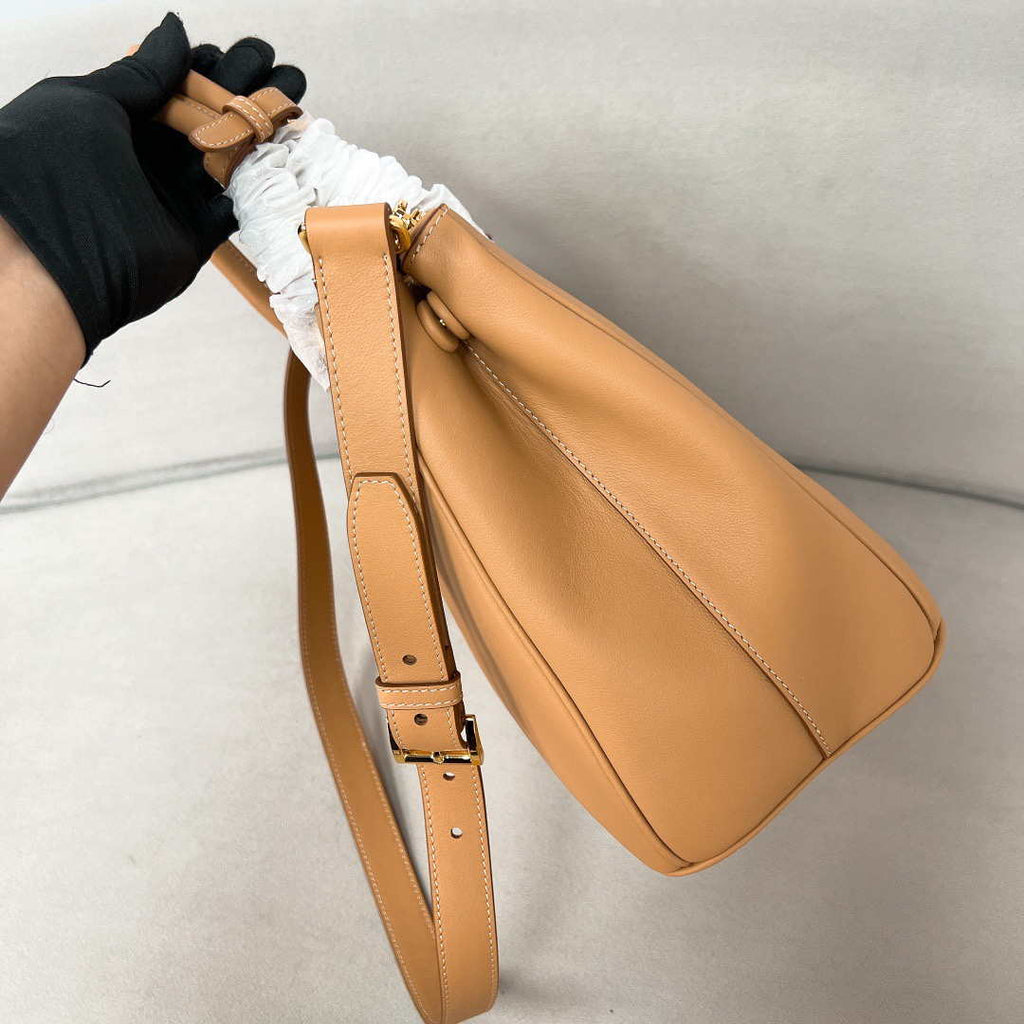 Prada 1BA274 Large Prada Smooth leather bag Apricot
