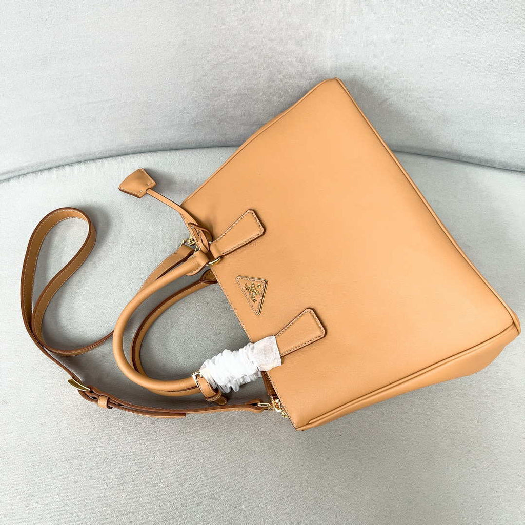 Prada 1BA274 Large Prada Smooth leather bag Apricot