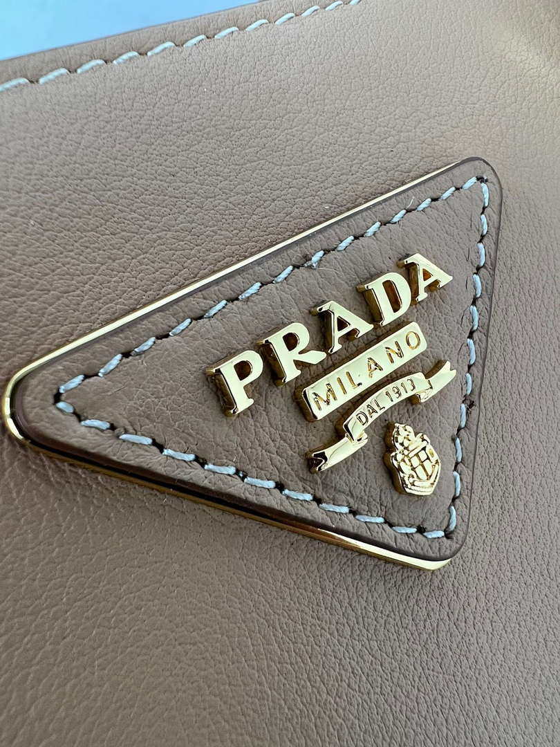 Prada 1BA274 Large Prada Smooth leather bag Apricot