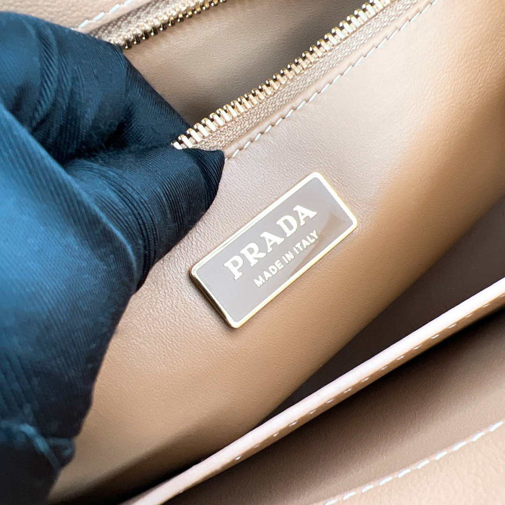 Prada 1BA274 Large Prada Smooth leather bag Apricot