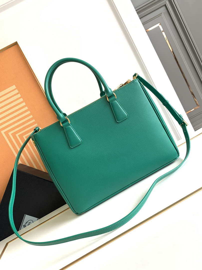Prada 1BA274 Large Prada Galleria Saffiano leather bag Green