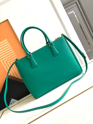 Prada 1BA274 Large Prada Galleria Saffiano leather bag Green - Default Title - View 3