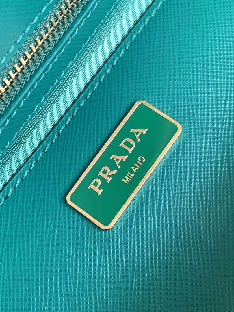 Prada 1BA274 Large Prada Galleria Saffiano leather bag Green