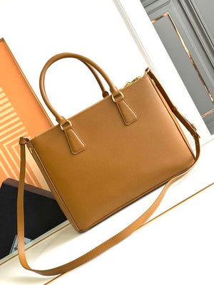 Prada 1BA274 Large Prada Galleria Saffiano leather bag Gold Brown - Default Title - View 3