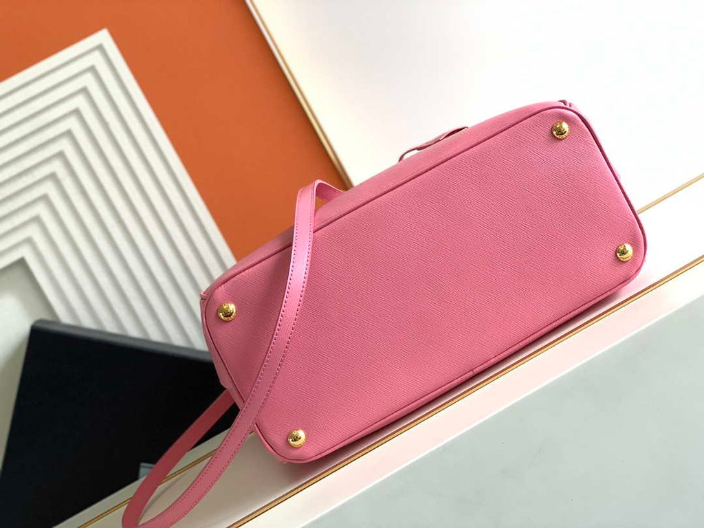 Prada 1BA274 Large Prada Galleria Saffiano leather bag Pink