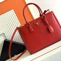 Prada 1BA274 Large Prada Galleria Saffiano leather bag Red - Default Title - View 1