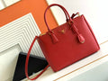Prada 1BA274 Large Prada Galleria Saffiano leather bag Red
