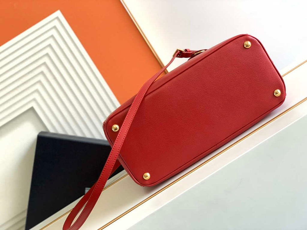 Prada 1BA274 Large Prada Galleria Saffiano leather bag Red