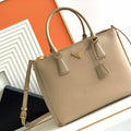 Prada 1BA274 Large Prada Galleria Saffiano leather bag Apricot - Default Title - View 1